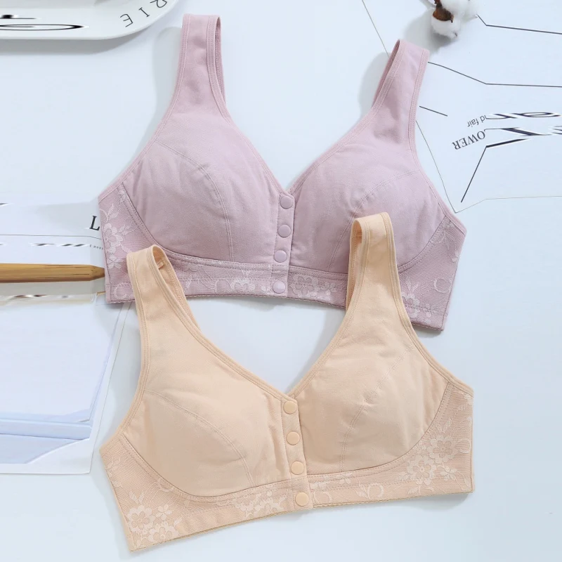 

Full cover cup thin large size lactation bra front buckle pregnant women postpartum feeding underwear maternity lingerie