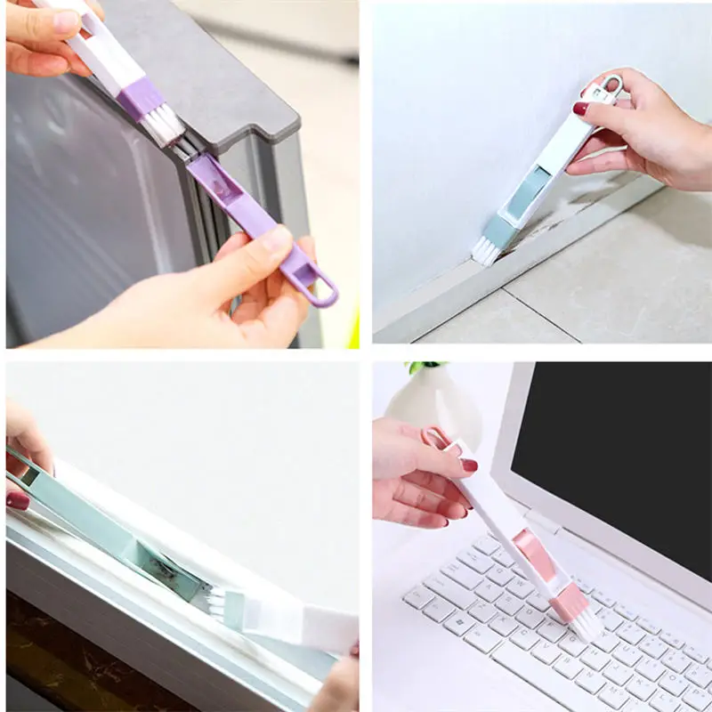 DoreenBeads 1 PC 17 cm Removable Cleaning Brush Multifunction Household Cleaner Tool For Window Door Frame Groove Computer Dust