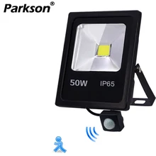 Движения Сенсор Светодиодный прожектор светильник IP65 Водонепроницаемый 50 Вт 30 Вт 10 Вт отражатель светильник лампа AC 220V foco светодиодный внешний на открытом воздухе точечный светильник