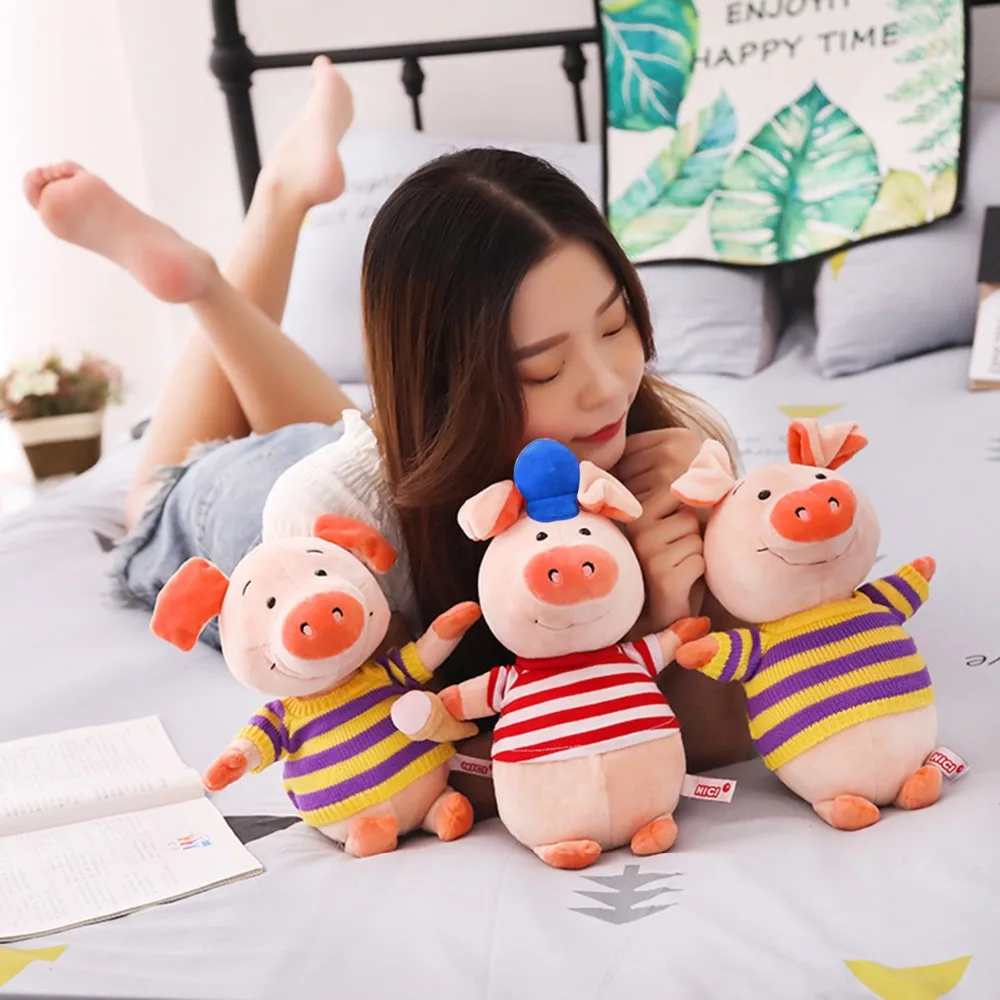 Мягкая плюшевая подушка Kawaii Love Pig 1 шт. 30 см мягкая с милым животным ручная грелка