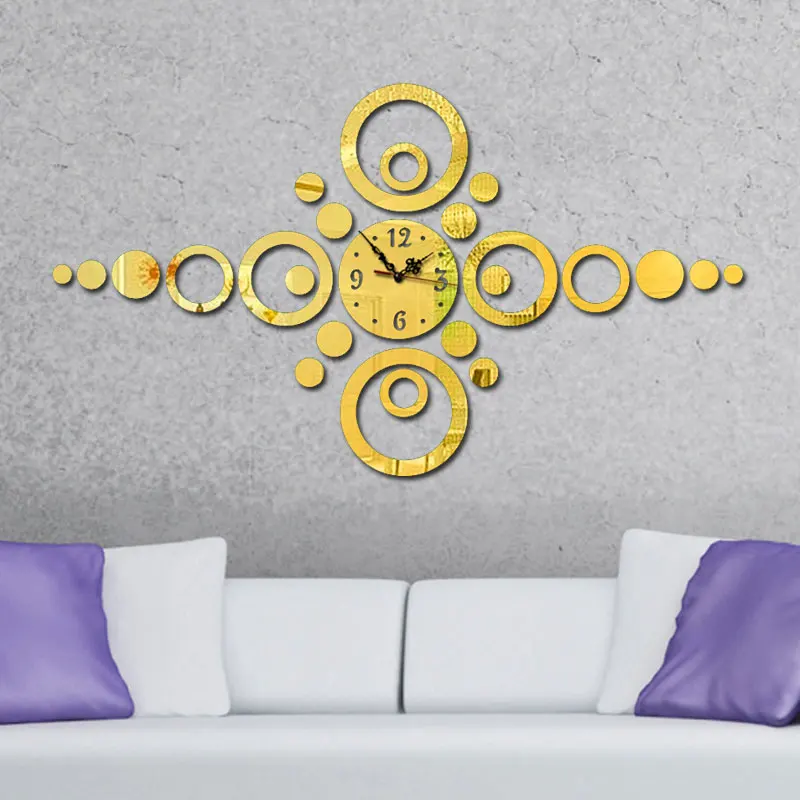 

DIY Creative Wall Clock 3D Wall Clock For Living Room Modern Design Wall Clocks Decorative Best Selling 2019 Products