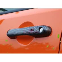 Углеродное волокно, цветные дверные ручки, крышка и отделка, протектор- АБС ХРОМ, автомобильный Стайлинг для Jeep Renegade, аксессуары
