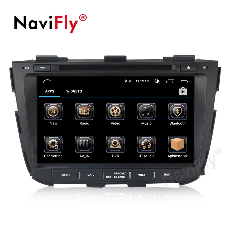 Perfect Navifly Android 8.1 car Multimedia DVD gps for Kia Sorento 2013 2014 car dvd 2 din radio player audio map BT stereo navigation 1