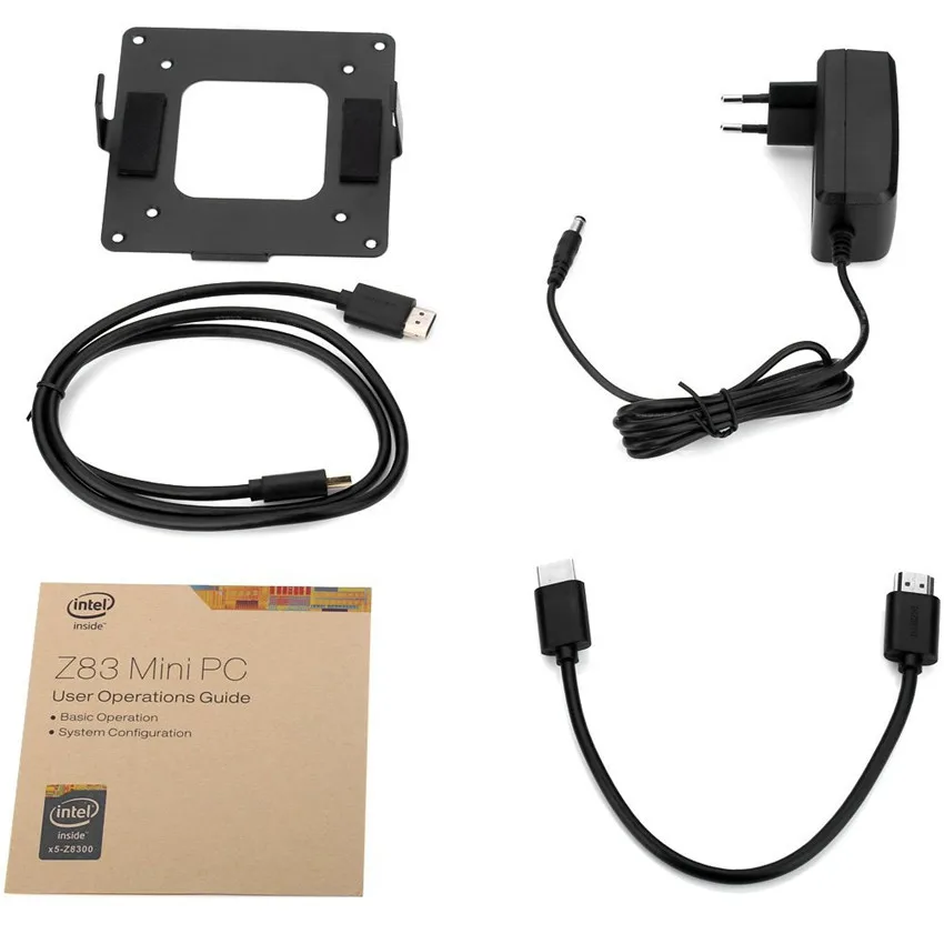 Z83 II ТВ приставка 2G 32G Windows 10 Intel Atom x5-Z8350 4K 3D Мини ПК 1000M LAN Bluetooth 4,0 2,4G 5,8G Wifi Набор Miracast Top Box