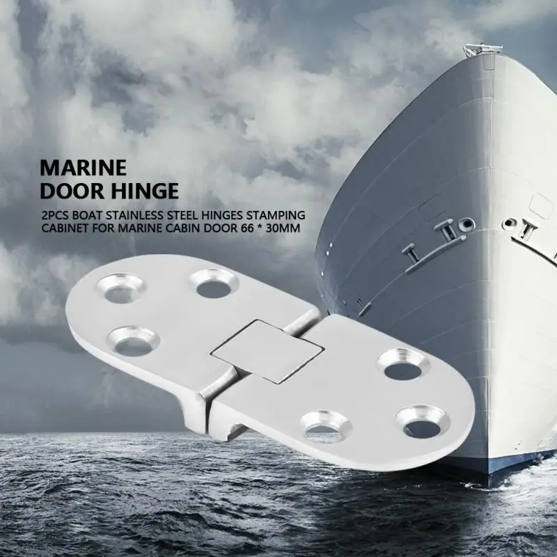 2pcs Marine Door Hinge Boat Stainless Steel Hinges Stamping