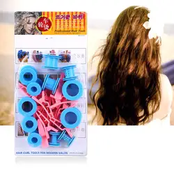 Уход за волосами твердых шаров DIY Tool Kit лечения мягкой Пластик ролл ролики клипы