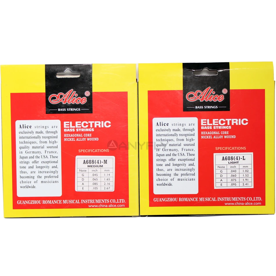 Alice A608 электрическая басовая струна 4 String set шестигранный сердечник из никелевого