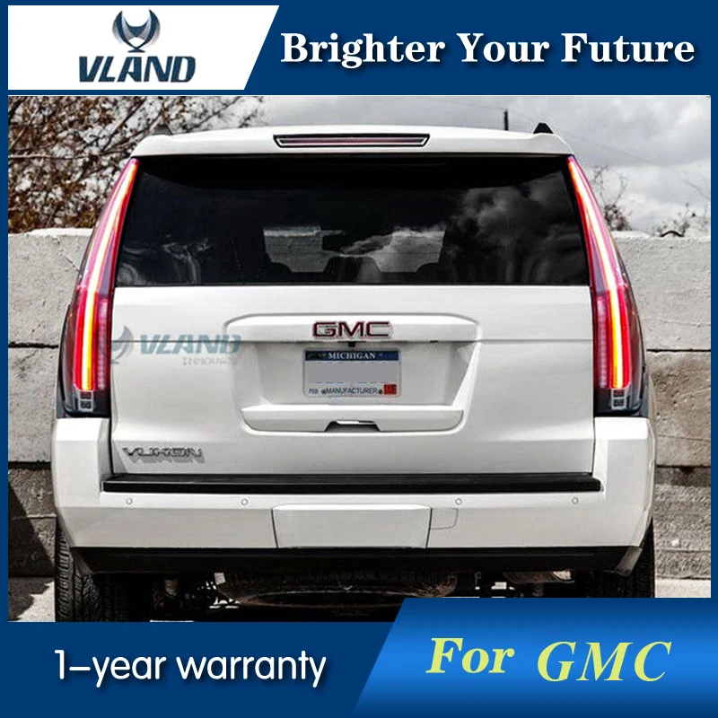 Светодиодный задний фонарь для Tahoe GMC Yukon 2015 2016 2017 светодиодный с желтыми