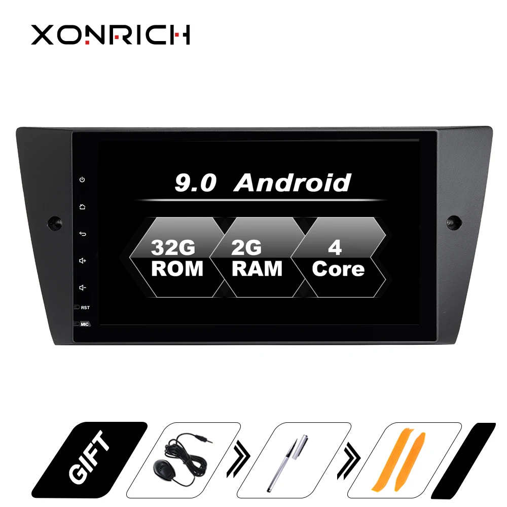 

Xonrich Car Multimedia Player 1 Din Android 9.0 GPS Radio For 3 Series BMW E90/E91/E92/E93 Navigation Head Unit Audio Wifi DAB+