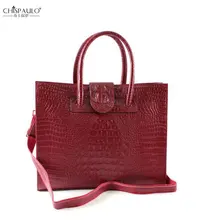 CHISPAULO модная женская сумка из натуральной кожи аллигатора, сумки на плечо брендовые винтажные женские сумки