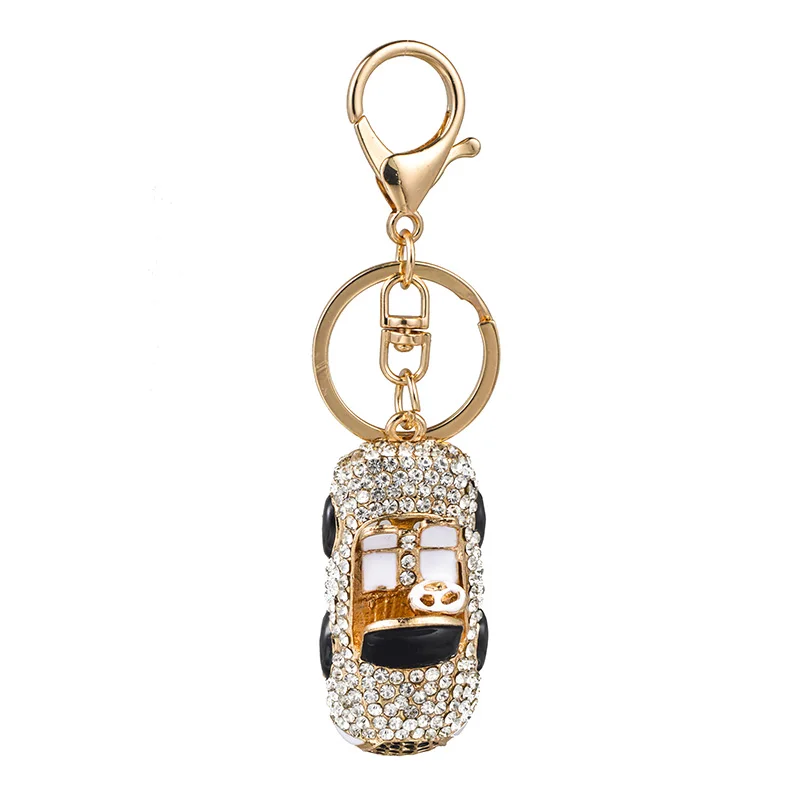 Cool Roadster Car rhinestone HandBag Pendant Keychain 5 colors Women holder key ring for Car