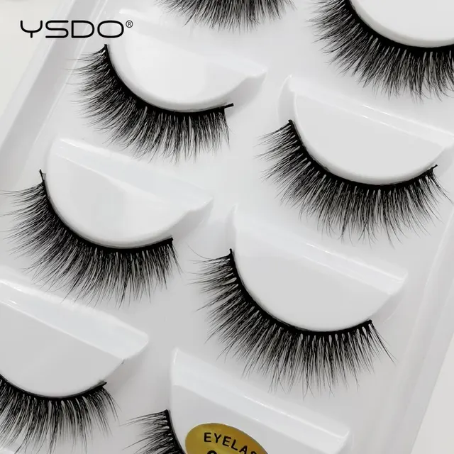 3/5 Pairs 3D Mink EyeLashes Natural Hair False EyeLashes Long 100% Dramatic Eye MakeupFake Lashes Fluffy Cilios Lashes G803 2