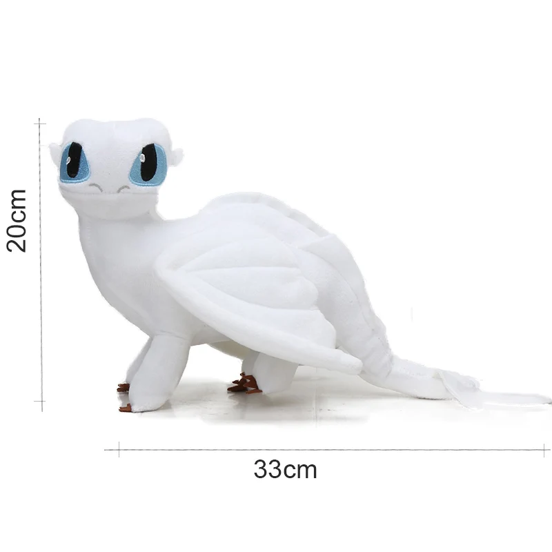 

2 pcs/set 35cm How to Train Your Dragon 3 Plush Toys White Toothless Night Fury Meatlug Stormfly Light Fury Stuffed Animal Dolls