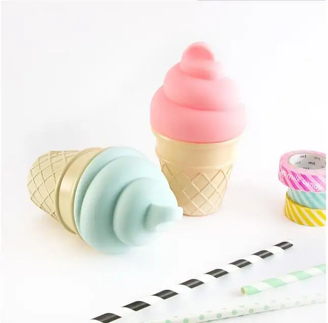 LED Night Light Cone Shaped Desk Table Kids Novelty Ice Cream Nightlight 2017 Hot Sale | Дом и сад