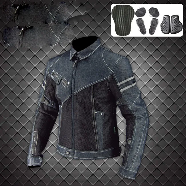 JK-006 Vintage Denim Mesh Jacket 1
