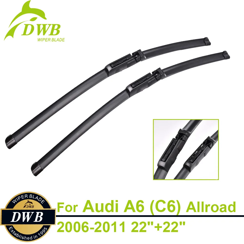 Wiper Blades for Audi A6 (C6) Allroad 2006 2011 22"+22", 2pcs free