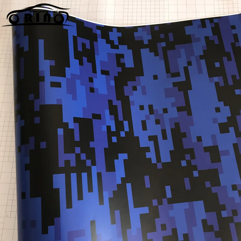 Blue Digital Camouflage Vinyl Film-1