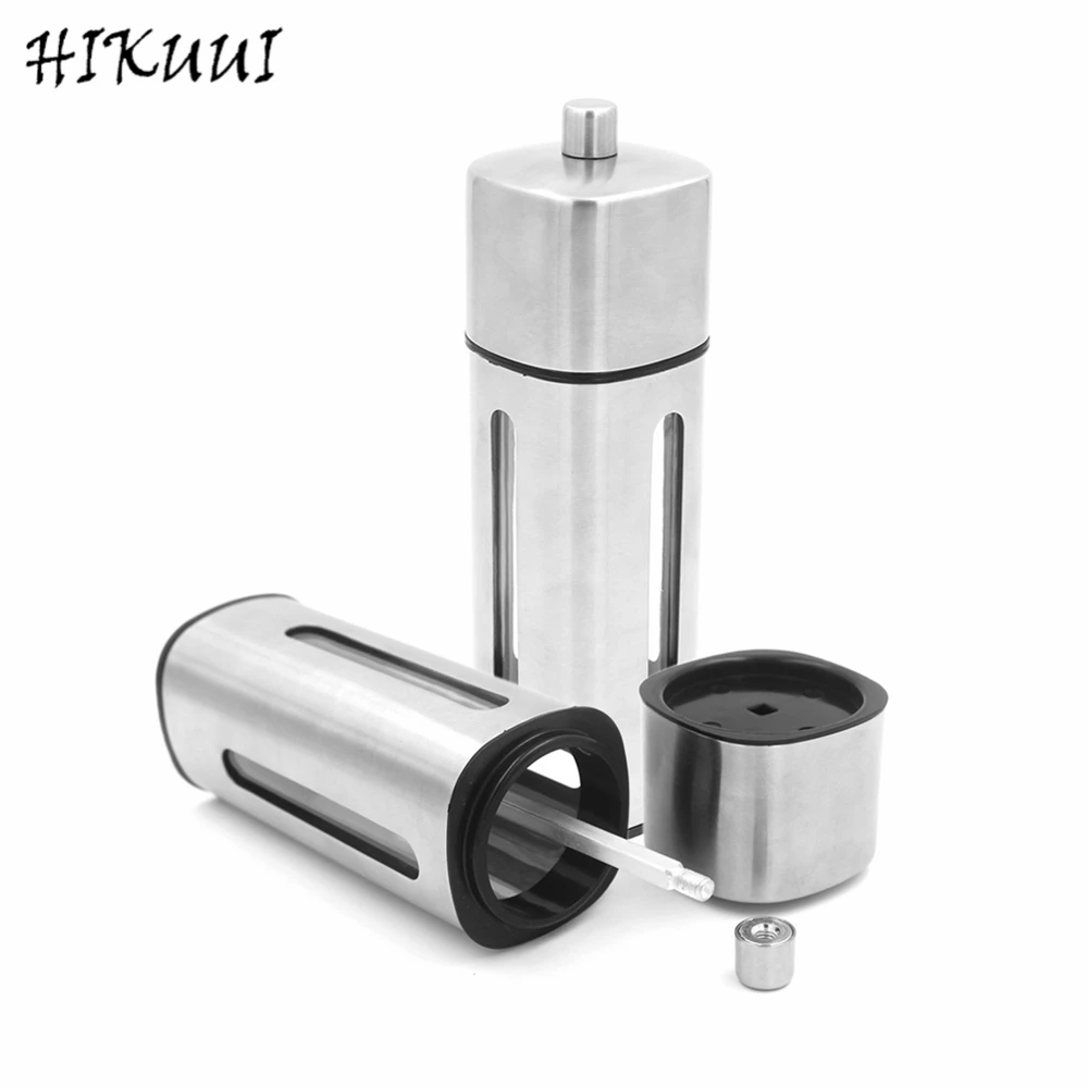Stainless Steel Square Pepper Grinder Kitchen Cooking Tools Salt Mill