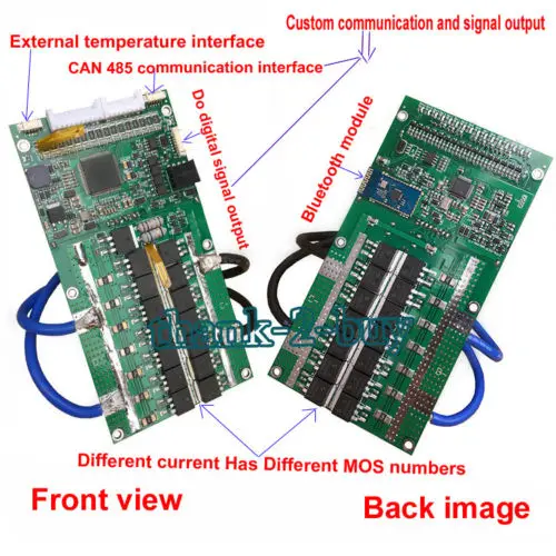 Смарт 7S~ 20S ANT Lifepo4 литий-ионный аккумулятор лто плата защиты BMS 400A 300A 100A 80A Bluetooth APP 8S 10S 12S 13S 14S 16S