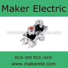 2 контактный Многоконтактный разъем rca RCA 209 WenZhou AV гнездовой аудио