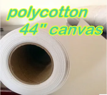 

44"*18m Matte Waterbased Polyester Cotton Blend Waterproof Inkjet Printable Canvas