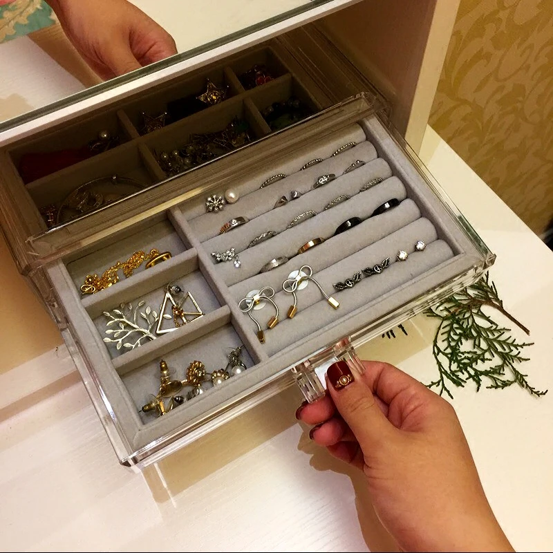 Buy 240*135*110mm jewelry display tray Jewelry