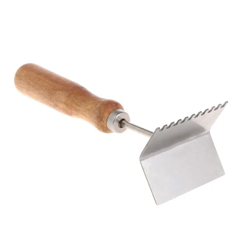 Bee Case Shovel Beekeeping Tools Cleaning Frame Cases Cleaner Scoop Beekeeper Equipment Beehive Wooden Handle Stainless Steel