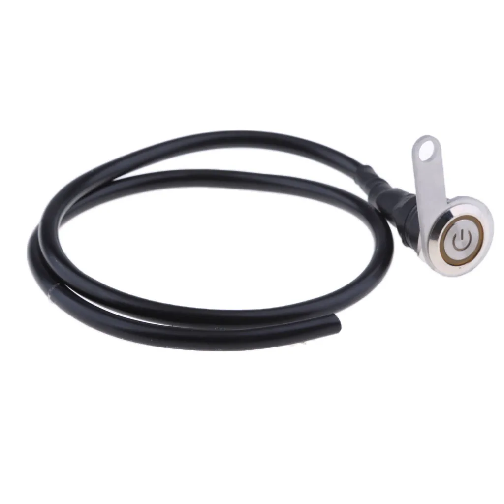 12V ATV Motorcycle LED Handlebar Headlight Foglight On Off Switch 3 Wires LED Push Button Waterproof Waterproof