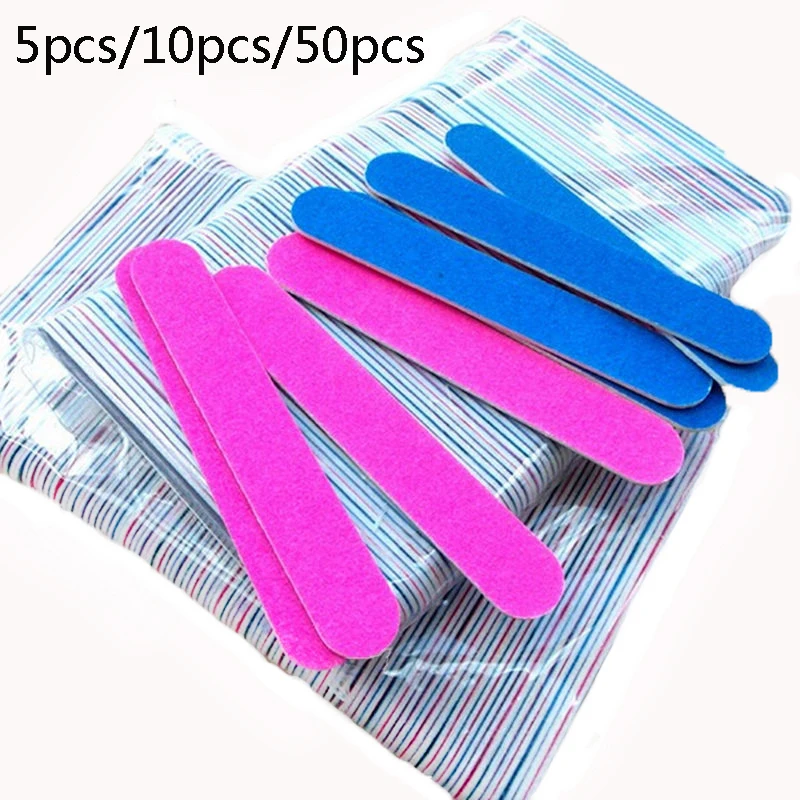 Disposable Nail Files Double side Nail File Set Mini Nail Acrylic Gel