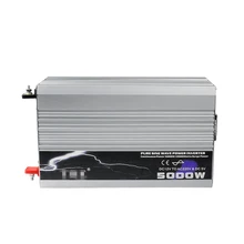 5000W Pure Sine Wave Inverter DC12V 24V 48V AC 220V 110V Car Solar Power Inverter Peak Power 10000W Car Battery Charger Cable multiple parallel stacking pure sine 110v ac micro waterproof inverter 250w