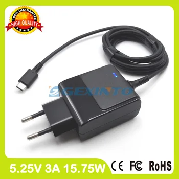 

5.25V 3A USB-C TYPE-C Ac Adapter Tablet pc Charger For HP Pavilion 10-n100 10-n100 10-n200 10t-n100 x2 TPN-LA01 EU Plug