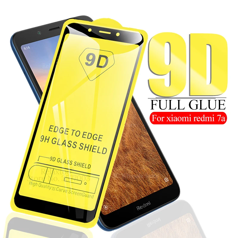 9D полное клеевое закаленное стекло redmi 7a для защиты экрана xiaomi на xiomi xiami xaomi ksiomi red