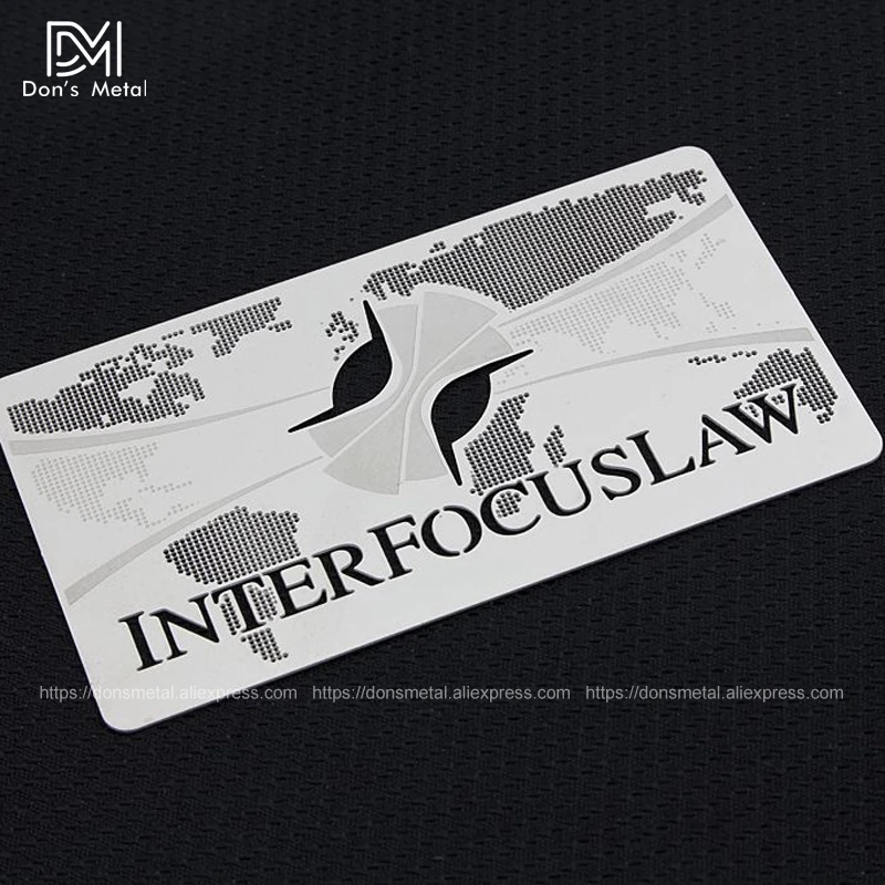 Металлическая карточка для деловых карт из нержавеющей стали|metal business card|metal