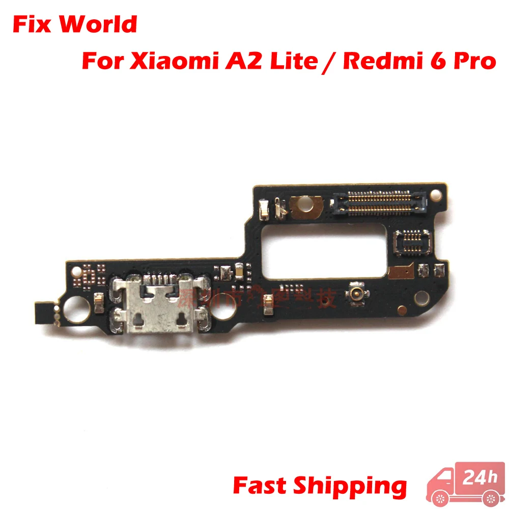 

AAA Quality USB Charging Port Board For Xiaomi Mi A2 Lite Charger Dock Connector Flex Cable For Redmi 6 Pro Replacement Parts