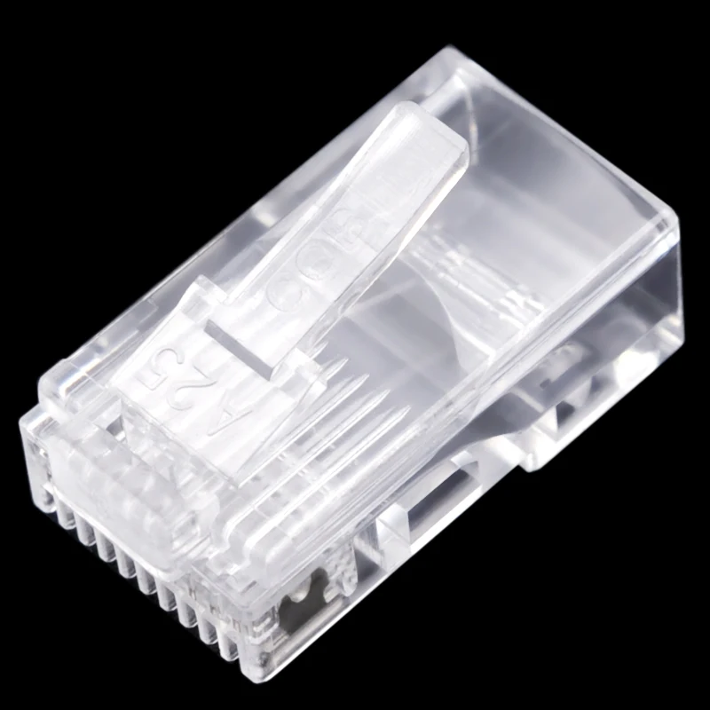 30 шт. 10P10C RJ45 RJ48 RJ50 Cat5E UTP Ethernet Соединительный сетевой модульный Кристалл