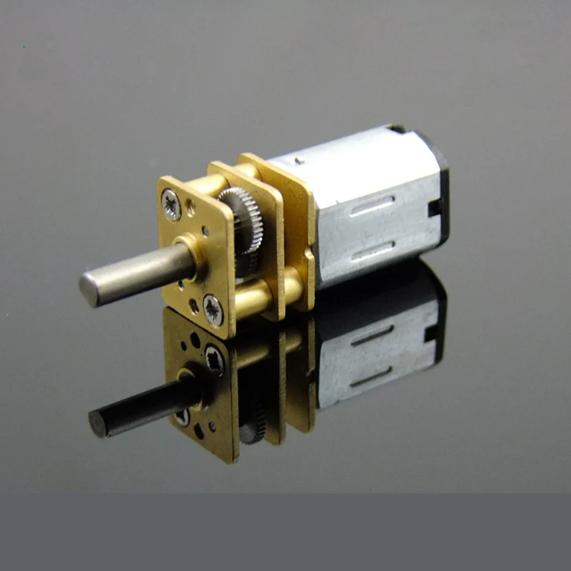 

New Arrival, N20 DC geared motor small motor robot low speed high torque metal Gear 6V Default