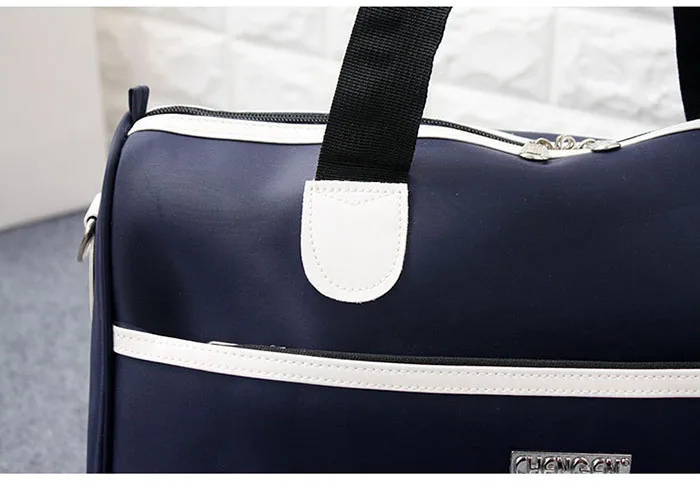 LONGJUNFEER Женская Новая мода Оксфорд водонепроницаемый дорожный портфель сумка большой емкости портативный Багаж Мужчины высокого качества