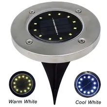 Солнечный свет 12 Светодиодный Солнечный свет дома садовый настил двора газон освещение наземная лампа открытый путь