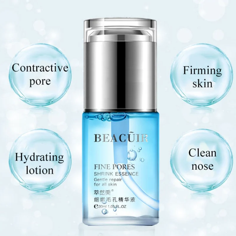 

30ml Lifting Skin Pores Shrinking Essence Moisturizing Anti-aging Control Oil Remove Pimples Skin Care Essential Liquid A3
