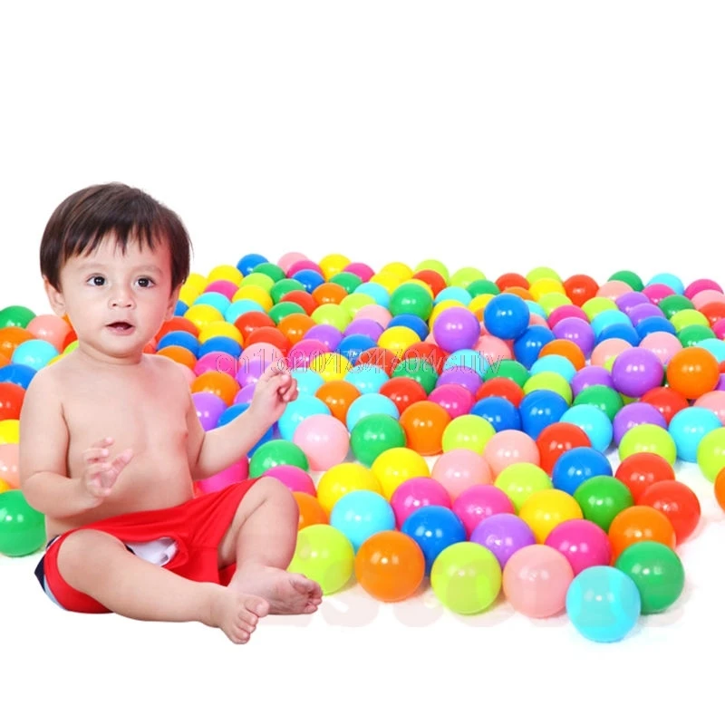 200pcs Eco-Friendly Colorful Ball Soft Plastic Ocean Ball Funny Baby Kid Swim Pit Toy Water Pool Ocean Wave Ball #H055#