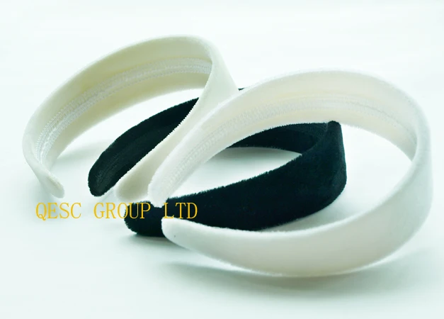 Черный, белый, ivory.4cm бархатная повязка на голову внутри цена(20 шт./лот), используйте для торжественного случая и украшение для волос