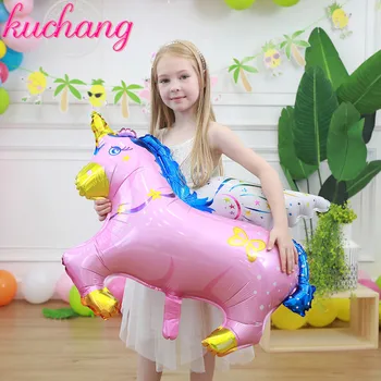 

50pcs 100*88cm 75*62cm Size Pegasus Horse Foil Balloons Baby Birthday Wedding Party Supplier Decoration helium globos