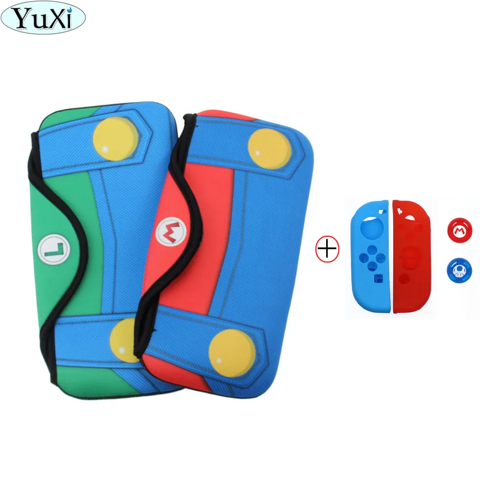 

YuXi 5pcs Newest arrival pouch collection soft Storage hand Bag case cover housing for Nintend Switch NS Console