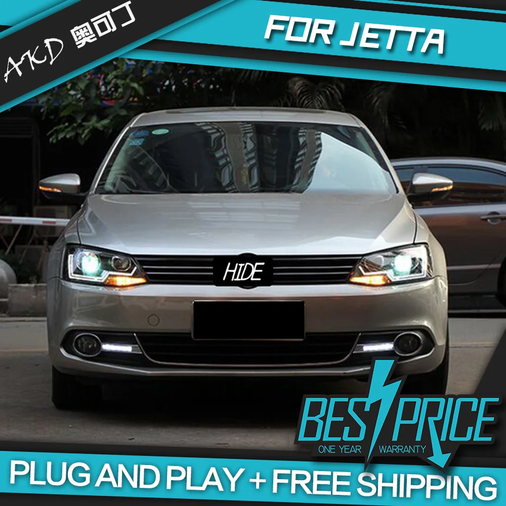 Автомобильный Стайлинг для VW Jetta MK6 фары 2012-2018 светодиодный задний фонарь DRL