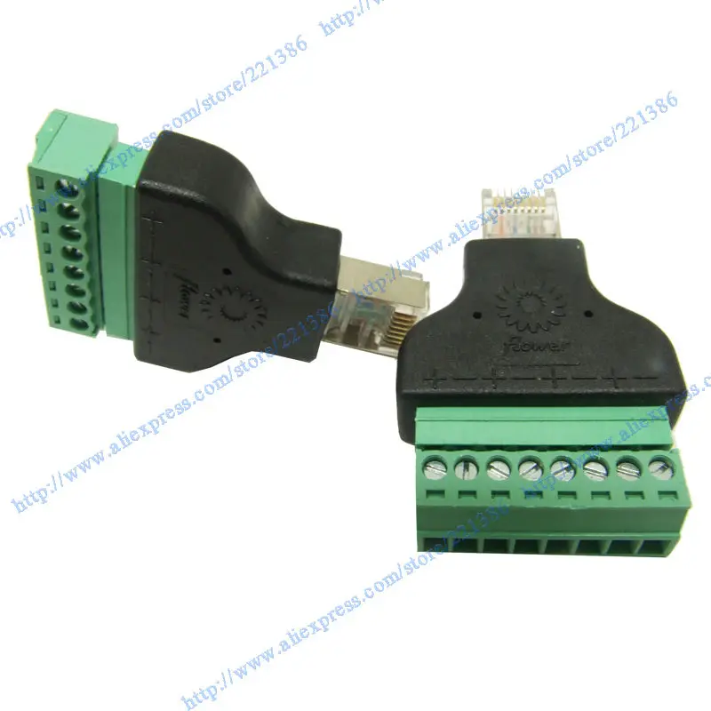RJ45 male to screw-5