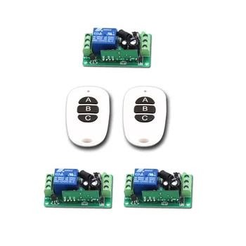 

RF Wireless Remote Control Switch System 1CH 10A Remote Relay ON/OFF & 3CH Transmitter 315Mhz/433Mhz