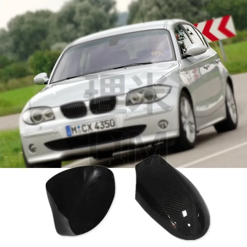 

For BMW 1 Series E87 2005-2009 2010-2011 Carbon Fiber Side Door Mirror Wing Mirror Cover Cap Sticker Car Styling Accessories