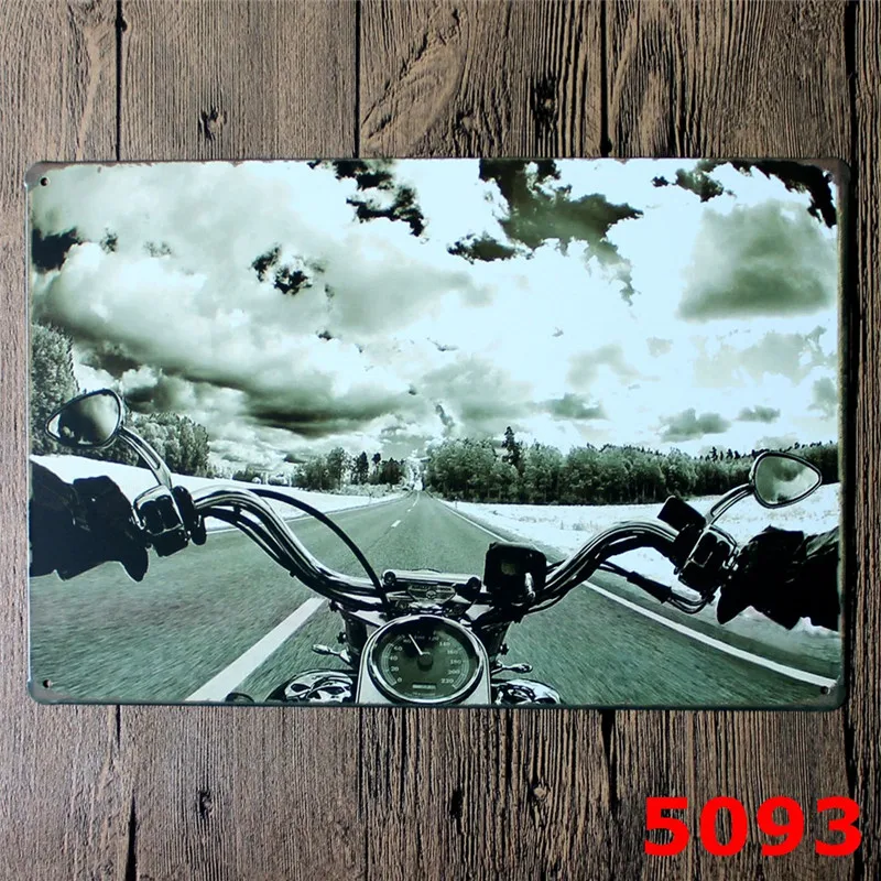 Картина для езды на велосипеде и мотоцикле YN049|home decor|sign tinsign bar |