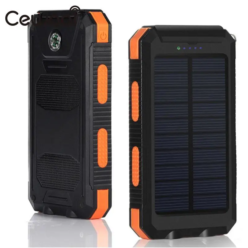 Cewaal 3 вида цветов с двумя USB светодиодами Powerbank панель солнечной энергии для 606090