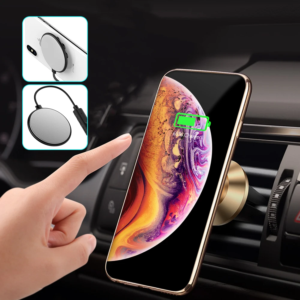 Ascromy присоска быстро QI Беспроводной Зарядное устройство Подставка для samsung S9 S8 Note